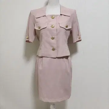 빈티지 골드 버튼 무난 버블 수트 레트로 80s90s