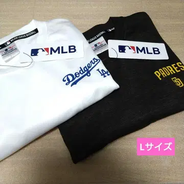 MLB 다저스 패드레스 메쉬 티셔츠 긴팔 L 사이즈 2장 세트