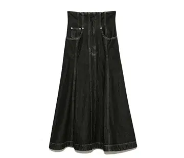 FURFUR 퍼퍼 하이 웨스트 데님 스커트 rwfs221026