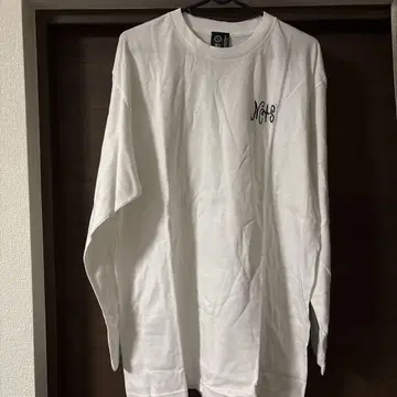 화이트 롱 슬리브 티셔츠 XL