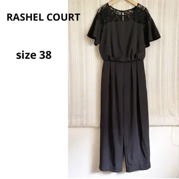 새상품급! RASHEL COURT 블랙 포멀 팬츠 올인원 38