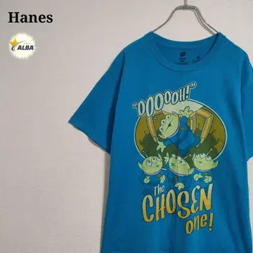 Hanes 헤인즈 티셔츠 리틀 그린 맨 90년대 빈티지 파랑 M
