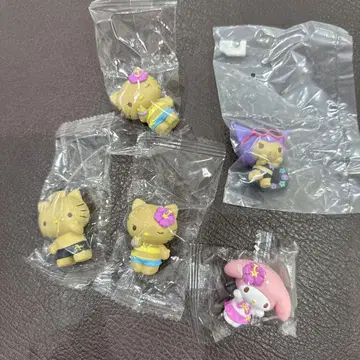 산리오 모두 함께 바캉스 피규어 헬로키티 5개 세트 가챠