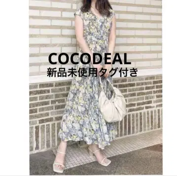 코코딜 꽃무늬 롱 원피스 택 포함 미사용 새상품