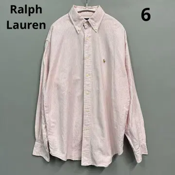 Ralph Lauren 랄프 로렌 핑크 스트라이프 긴팔 셔츠 6