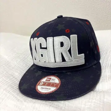 X-girl (엑스걸) 9FIFTY 스냅백 캡 네이비