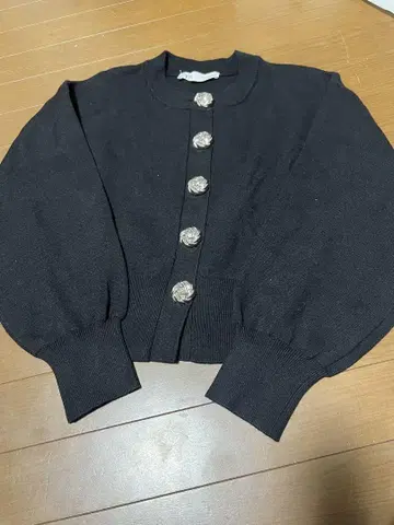 자라 블랙 가디건 S