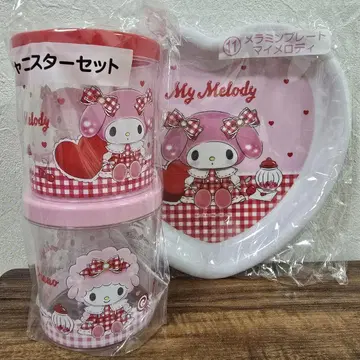 마이멜로디 제일복권 캐니스터 멜라민 플레이트 세트