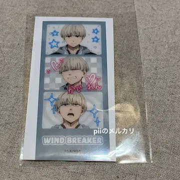 WIND BREAKER 헤이세이 프린트 씰풍 클리어 카드 컬렉션 가지 렌