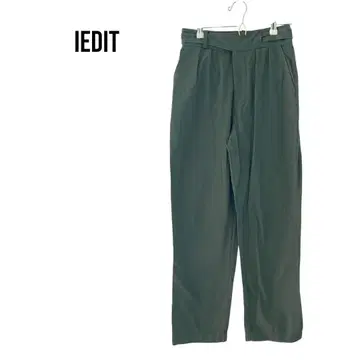 IEDIT 이디트 스트레이트 팬츠 카키 깔끔한 컨디션 최상