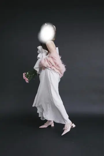 핑크 리본 신발