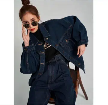 <> 데님 자켓