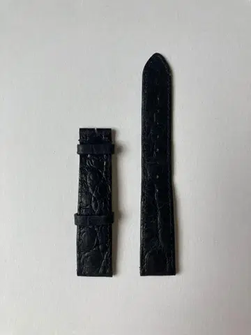 송아지 가죽 시계 벨트 블랙
