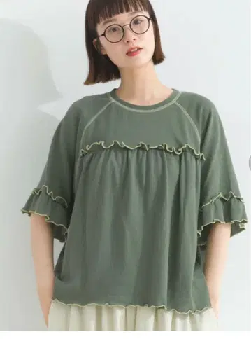Lupilien 접촉 냉감 배색 티셔츠