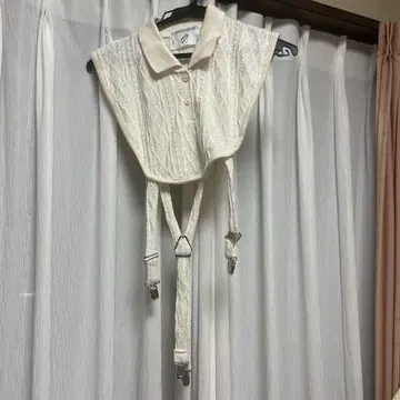 OinT 케이블 니트풍 탈부착 카라 아이보리