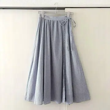 빔즈 하트 beams 롱 스커트 스트라이프