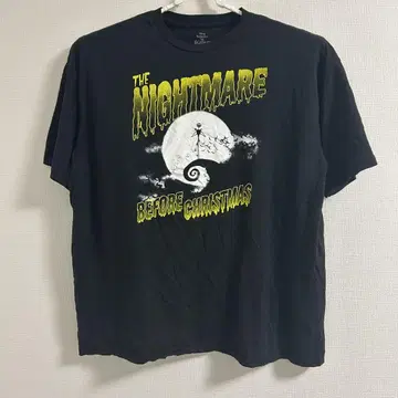 디즈니 나이트메어 비포 크리스마스 티셔츠 블랙 2XL