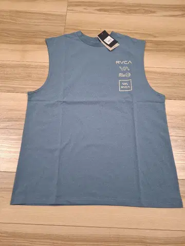 RVCA 루카 M 사이즈 슬리브리스 파랑