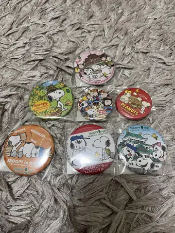 스누피 캔뱃지 세트