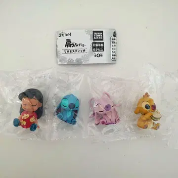 가챠 어깨 쿵 Fig. 리로 & 스티치 총 4종 컴프 세트