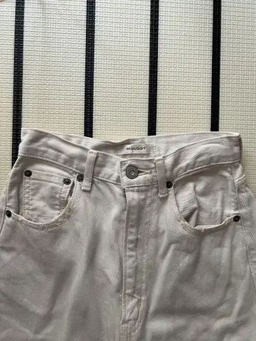 MOUSSY 크러쉬 루즈 스트레이트 데님