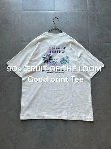90s USA제 good print 그래픽 티셔츠 싱글 스티치