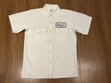 Peels 포켓 부착 셔츠 S 화이트 평면 사이즈 참조