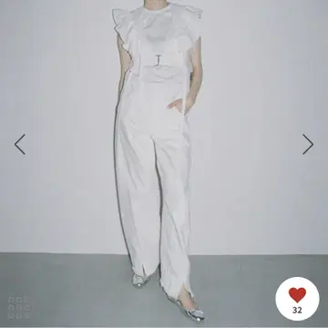 ADAM ET ROPE FEMME 루즈핏 아저스트 데님 36 화이트