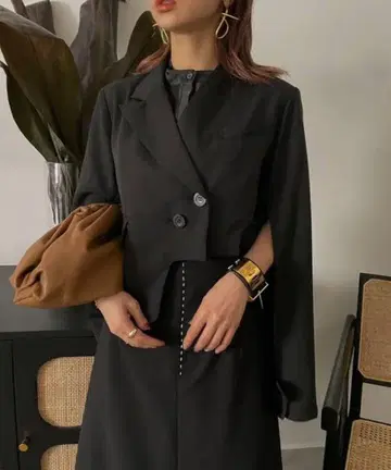 SHIRT SET STAIRS JACKET 블랙 S 사이즈