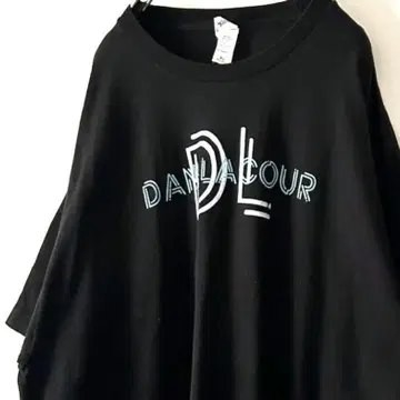 Tartex DANI LACOUR 티셔츠 XL 블랙 검정 구제 의류