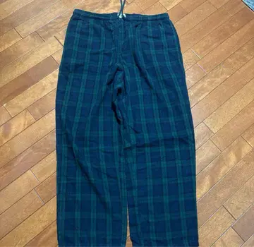 초와이드 llbean 체크 팬츠 파자마 팬츠 블랙 워치 배기