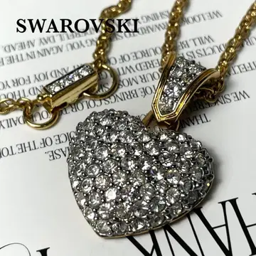SWAROVSKI 스와로브스키 빛나는 빅 하트 목걸이 스톤 장식