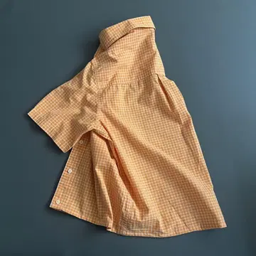 CHAPS CHAPS 짧은 길이 셔츠 체크 박스 컷 시티 보이