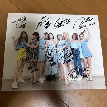 twice 멤버 미나 이외 사인 포함 사진