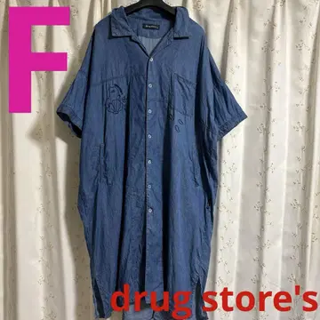 drug store's 드럭 스토어즈 빅 사이즈 데님 셔츠 원피스