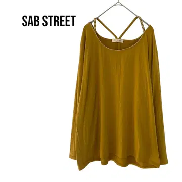 SAB STREET 긴팔 티셔츠 깔끔하고 고급스러운 빅 사이즈 6L