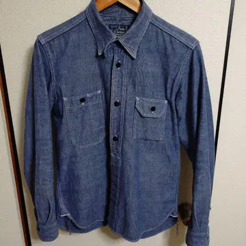 STUDIO D'ARTISAN 샴브레이 워크 셔츠 5333A 38
