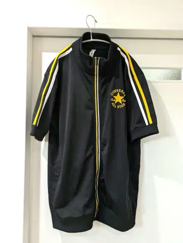 컨버스 빅 로고 트랙 자켓 반팔 블랙 LL