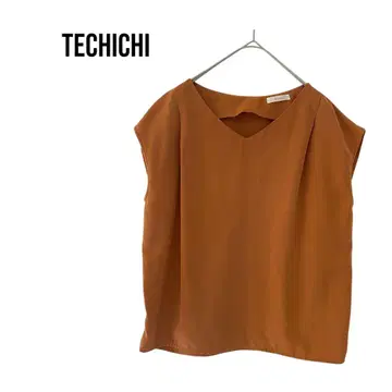 techichi 테치치 슬리브리스 V넥 심플 상의 예쁜 비즈니스