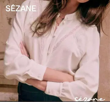 sezane 세잔 블라우스 에쿠르 화이트