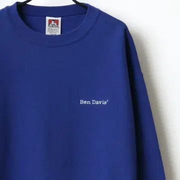 BEN DAVIS 헤비 속기모 로고 자수 맨투맨 트레이닝복