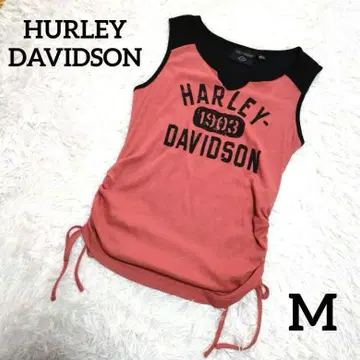 새상품급 HURLEY-DAVIDSON 레이스 하노 슬리브리스 니트 탑 M