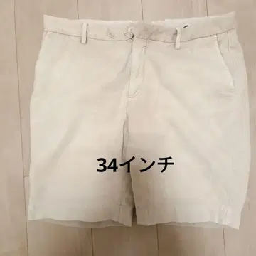 HACKETT LONDON 베이지 패턴 숏 팬츠