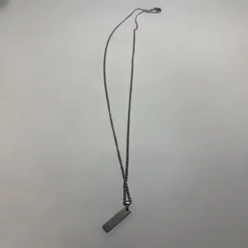 실버 바 타입 목걸이