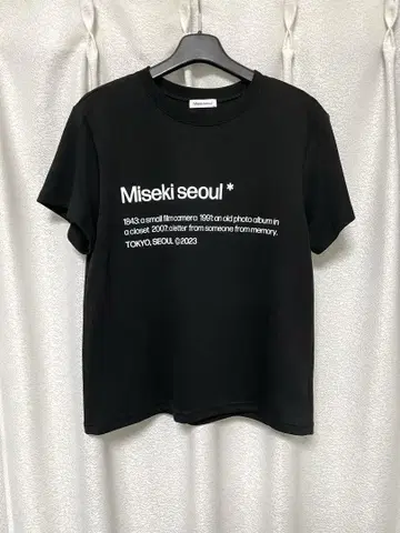 미사용 새상품 Miseki seoul 티셔츠 블랙