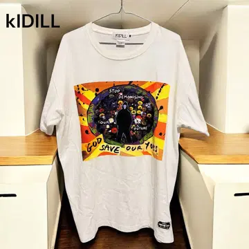kiDILL 그래픽 티셔츠 화이트