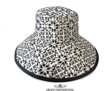 GRACE CONTINENTAL 꽃무늬 버킷 햇