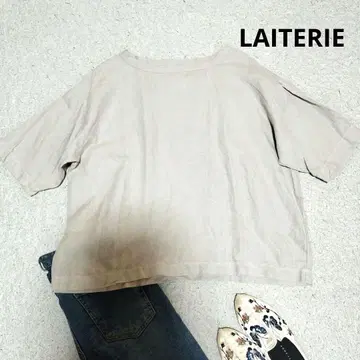 LAITERIE(레이트리) 리유르 린넨 5부 소매 풀오버 일본제 린넨
