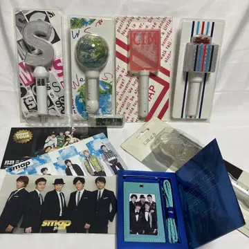 SMAP 펜라이트 6개 세트 팬클럽 한정판 패스 케이스 콘서트 굿즈