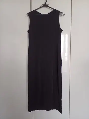 DKNY 슬리브리스 롱 원피스 S 블랙